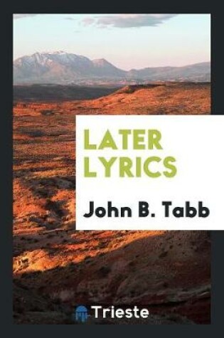 Cover of Later Lyrics