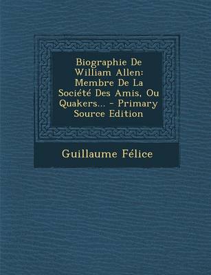 Book cover for Biographie De William Allen