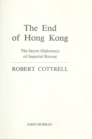 Cover of The End of Hong Kong