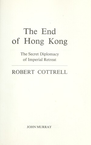 Book cover for The End of Hong Kong