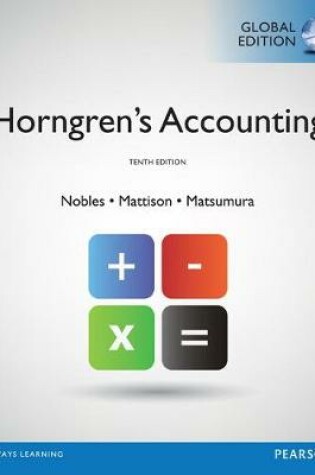 Cover of Horngren's Accounting with MyAccountingLab, Global Edition