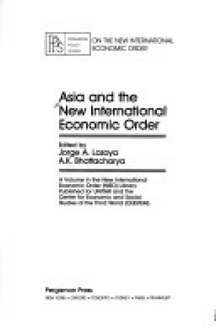 Cover of Asia and the New International Economic Order
