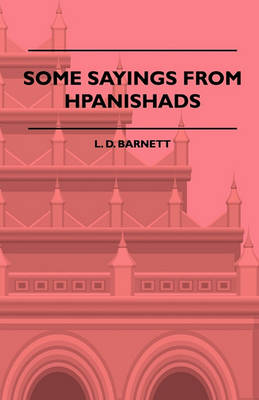 Book cover for Some Sayings From Upanishads