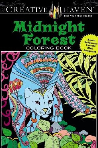 Cover of Creative Haven Midnight Forest Coloring Book