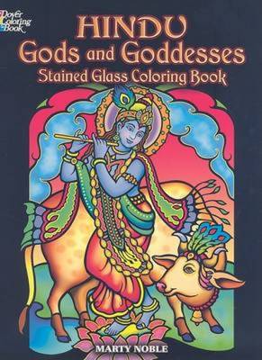 Book cover for Hindu Gods and Goddesses Stained Glass Coloring Book