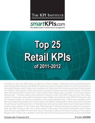 Cover of Top 25 Retail KPIs of 2011-2012