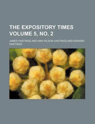 Book cover for The Expository Times Volume 5, No. 2