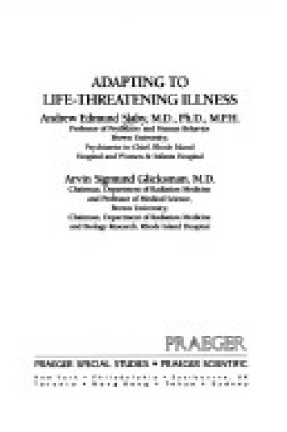 Cover of Adapting to Life Threatening Illness