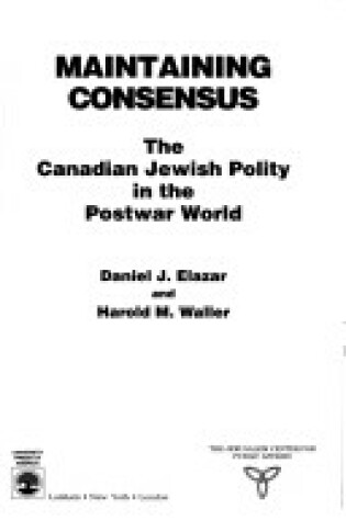 Cover of Maintaining Consensus