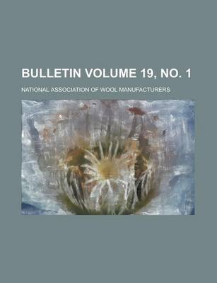 Book cover for Bulletin Volume 19, No. 1