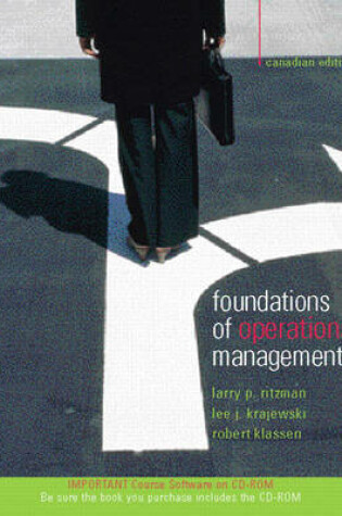 Cover of Foundations of Operations Management Canadian Edition