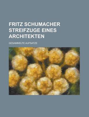 Book cover for Fritz Schumacher Streifzuge Eines Architekten