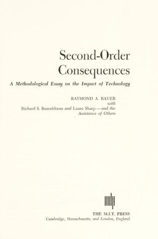 Cover of Second Order Consequences