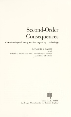 Book cover for Second Order Consequences