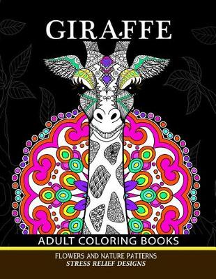 Book cover for Giraffe Adults Coloring Books