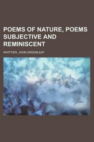 Cover of Poems of Nature, Poems Subjective and Reminiscent
