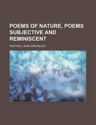 Book cover for Poems of Nature, Poems Subjective and Reminiscent