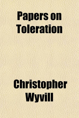 Book cover for Papers on Toleration