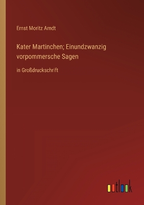 Book cover for Kater Martinchen; Einundzwanzig vorpommersche Sagen
