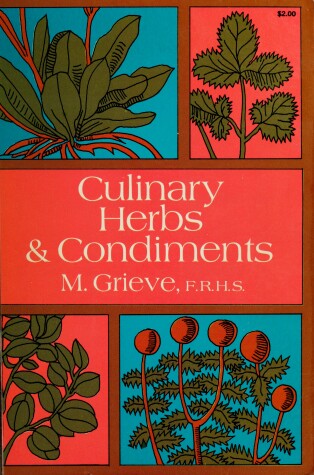 Book cover for Culinary Herbs and Condiments