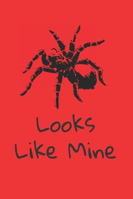 Book cover for Looks Like Mine red tarantula notebook