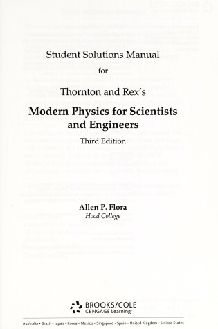 Cover of SSM Mod Phys Sci/Engrgs 3e