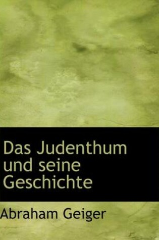 Cover of Das Judenthum Und Seine Geschichte