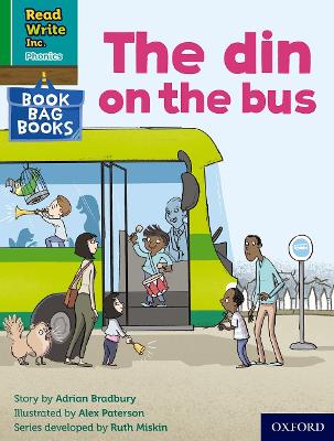 Book cover for Read Write Inc. Phonics: The din on the bus (Green Set 1 Book Bag Book 1)