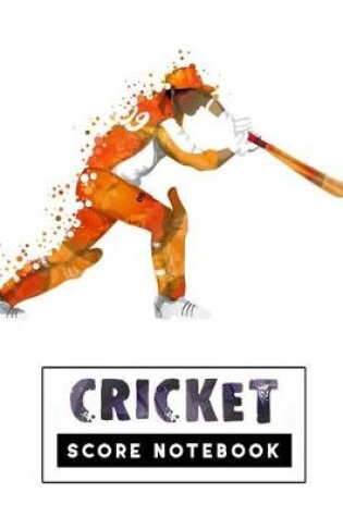 Cover of Cricket Score Notebook