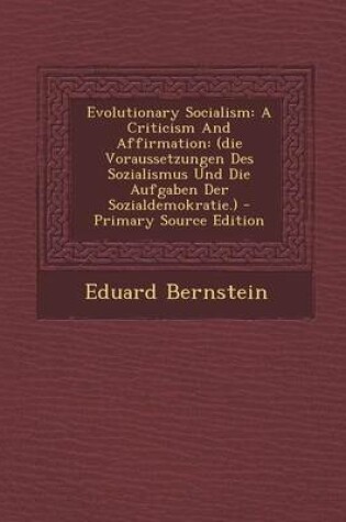 Cover of Evolutionary Socialism