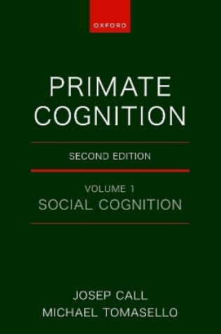 Cover of Primate Cognition: Volume 1