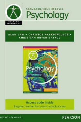 Cover of Pearson Baccalaureate Psychology ebook only edition for the IB Diploma