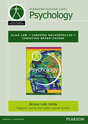 Book cover for Pearson Baccalaureate Psychology ebook only edition for the IB Diploma