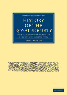 Book cover for History of the Royal Society