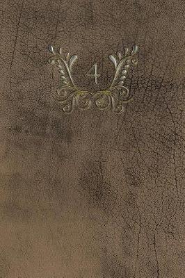 Cover of Monogram "4" Any Day Planner Journal