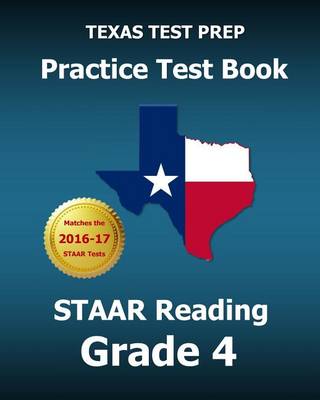Book cover for TEXAS TEST PREP Practice Test Book STAAR Reading Grade 4