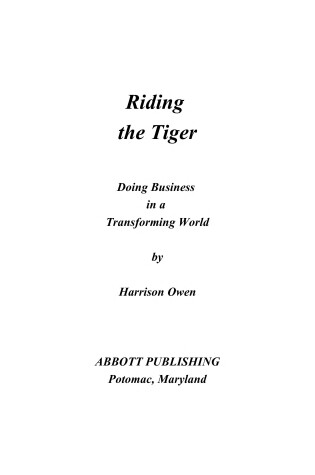 Cover of Riding the Tiger