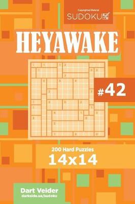 Book cover for Sudoku Heyawake - 200 Hard Puzzles 14x14 (Volume 42)