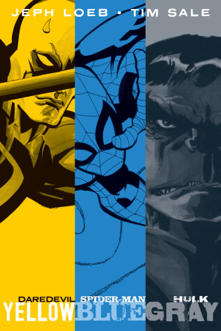 Book cover for MARVEL KNIGHTS: Jeph Loeb & Tim Sale: Yellow, Blue, Gray & White Omnibus