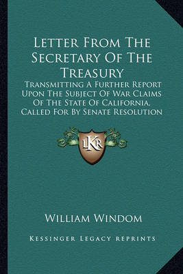 Book cover for Letter from the Secretary of the Treasury Letter from the Secretary of the Treasury