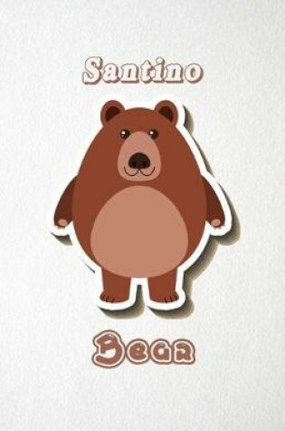 Cover of Santino Bear A5 Lined Notebook 110 Pages