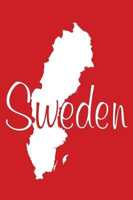 Book cover for Sweden - Red Lined Notebook with Margins