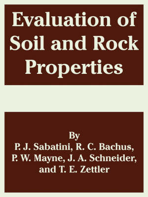 Book cover for Evaluation of Soil and Rock Properties