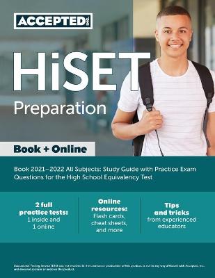 Book cover for HiSET Preparation Book 2021-2022 All Subjects