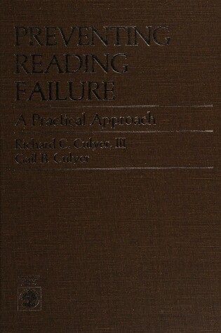 Cover of Preventing Reading Failure