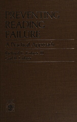 Book cover for Preventing Reading Failure