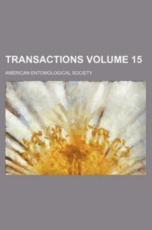 Cover of Transactions Volume 15