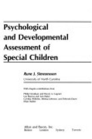 Cover of Psychological Devlpmt Assmt%%%