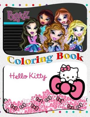 Book cover for Bratz & Hello Kitty Coloring Book