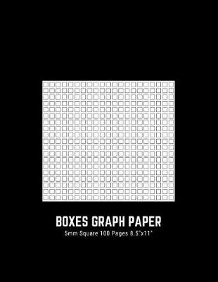 Book cover for Boxes Graph Paper 5mm Square 100 Pages 8.5"x11"